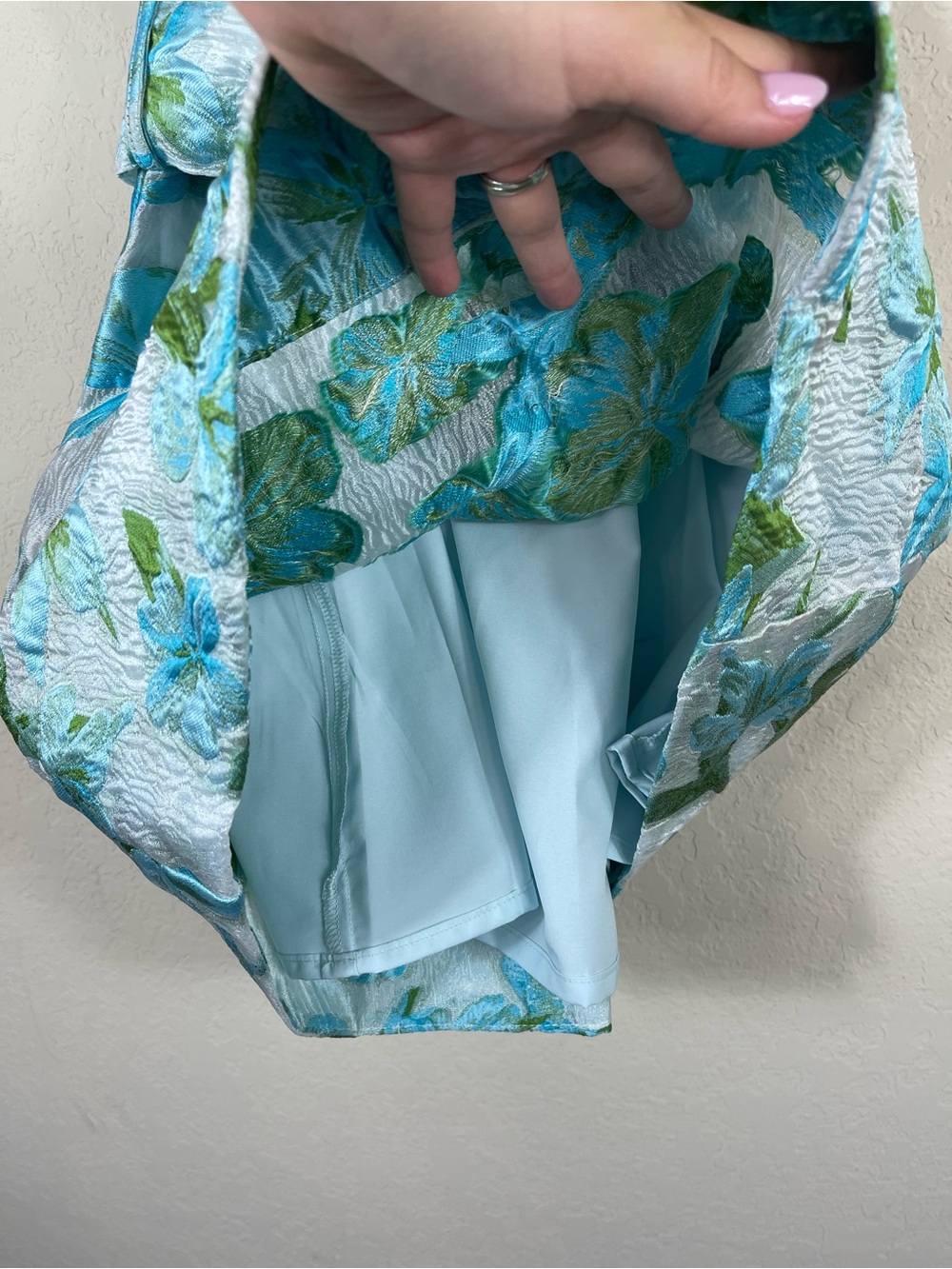 Abbey Glass Betty Jacquard Tropical Organza Mini Ruffle Dress Size XS NWT - Picture 7 of 13